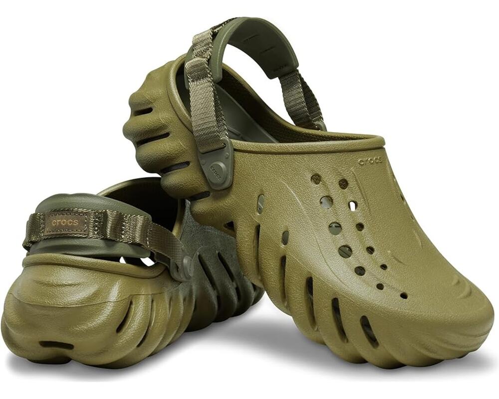 Crocs Unisex Echo Clogs Mens 7 Womens 9 EU 39 Green NWOB